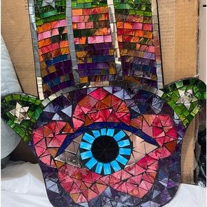 Mosaic Hamsa Wall Hanging